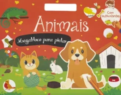 Animais - Megabloco para pintar com autocolantes
