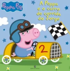 A Peppa e o Carro de Corrida do Jorge