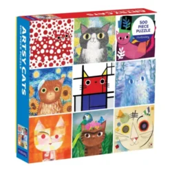 Artsy Cats 500 Piece, Family Puzzle