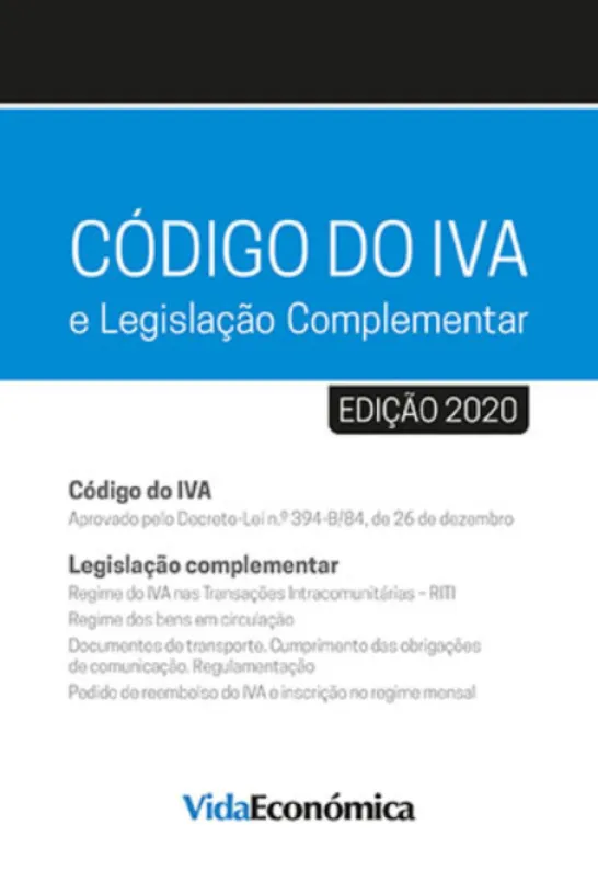 CÓDIGO DO IVA 2020 e Legislação Complementar