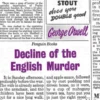 Decline of the English Murder