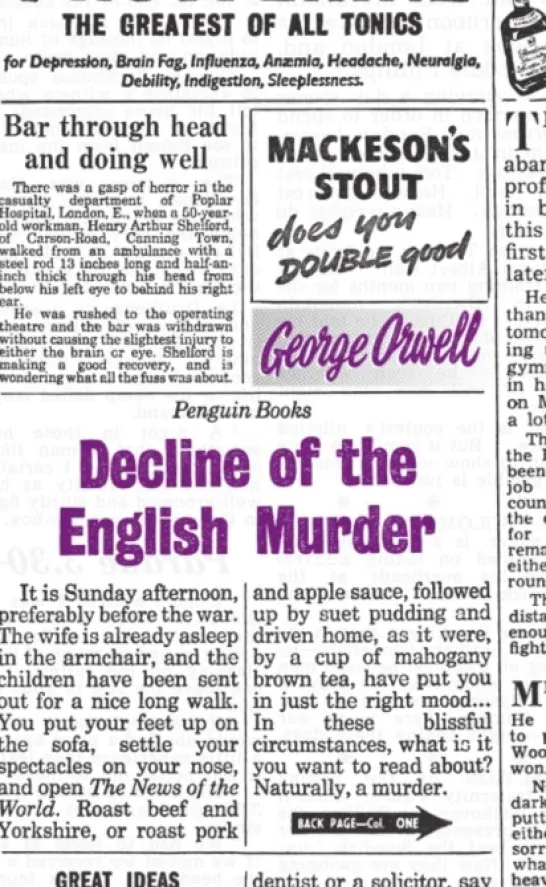 Decline of the English Murder