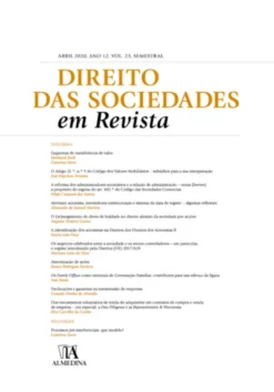 Direito das Sociedades em Revista - Abril 2020, Ano XII, Vol. 23, Semestral