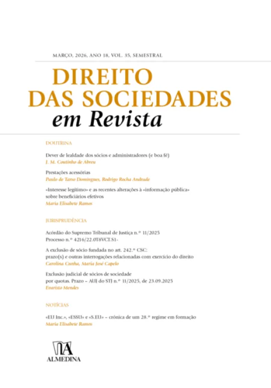 Direito das Sociedades em Revista N.º 35