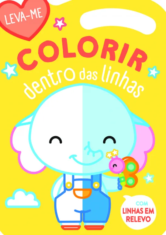 Elefante Amarelo - Leva-me - Colorir Dentro Das Linhas