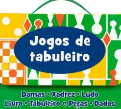 Jogos de Tabuleiro - Inclui Livro, Tabuleiro, Peças e Dados