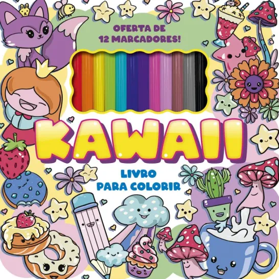 Kawaii - Livro para Colorir