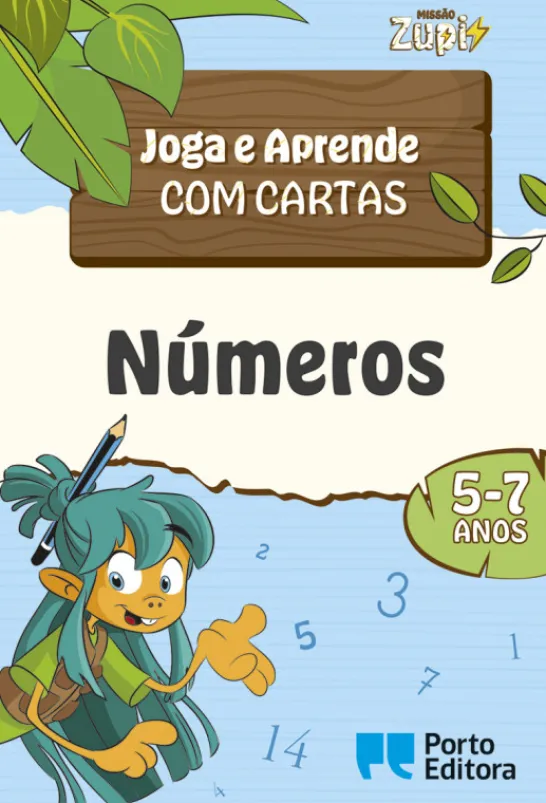 MISSÃO Zupi - Números - Joga e Aprende com cartas - 5-7 anos