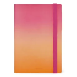 12-MONTH DIARY - 2025 - MEDIUM WEEKLY DIARY WITH NOTEBOOK - GOLDEN HOUR