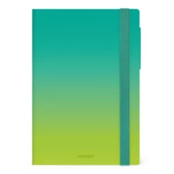 16-Month Diary 2027 - Shades of Green - Medium - Daily