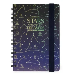 12-MONTH DIARY - 2025 - SMALL WEEKLY SPIRAL BOUND DIARY - STARS