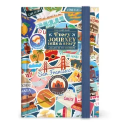 16-Month Diary 2027 - Travel - Stickers - Small - Daily