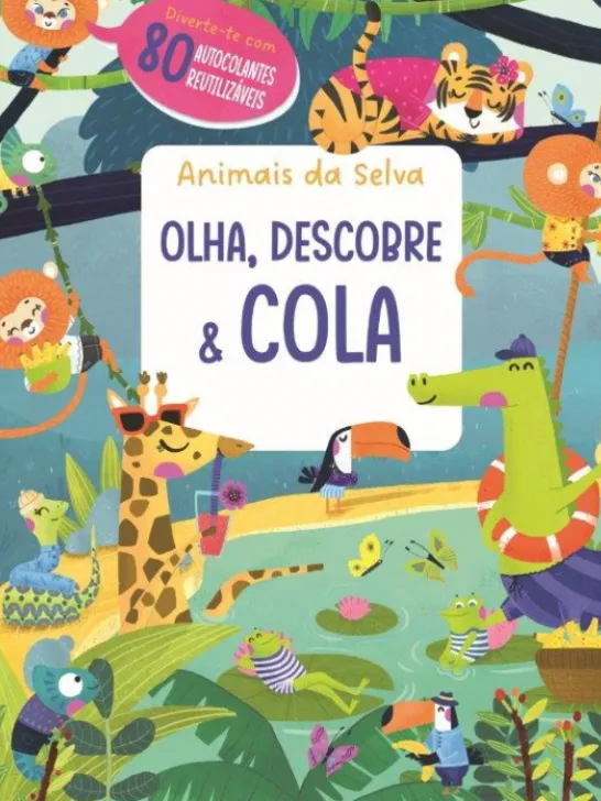 Olha, Descobre & Cola - Animais Da Selva