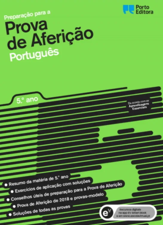 Preparação para a Prova de Aferição - Português - 5.º Ano