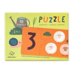 Puzzle Contar - 2 Peças
