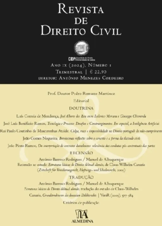 Revista de Direito Civil - Nº 1 - 2024