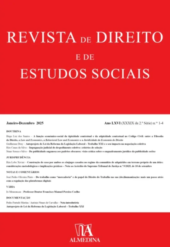 Revista de Direito e Estudos Sociais 1-4 (2025)