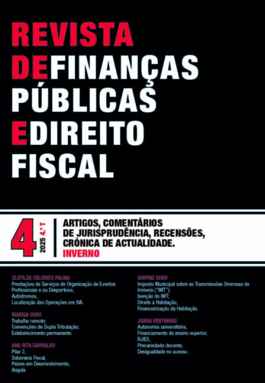 Revista de Finanças Públicas e Direito Fiscal 2025 - 4º