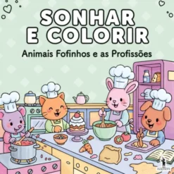 Sonhar e Colorir - Animais Fofinhos e as Profissões
