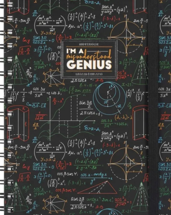 Spiral Notebook Large Genius