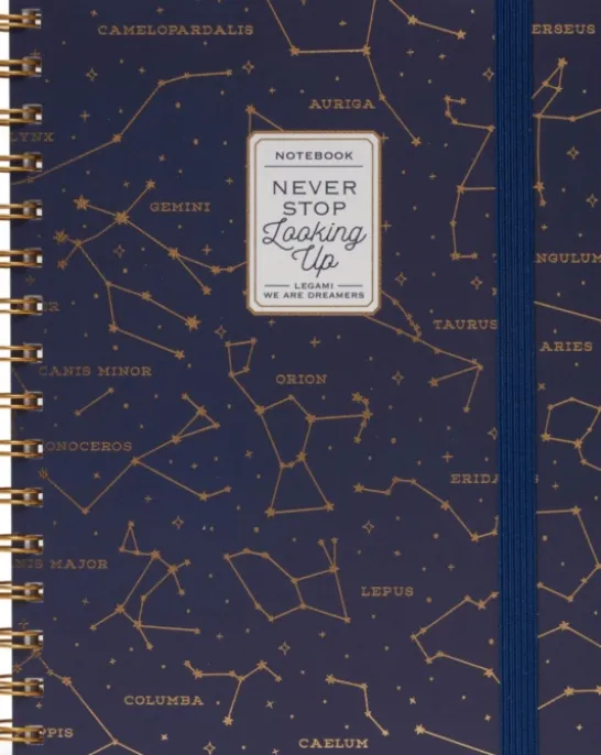 Spiral Notebook Large Stars