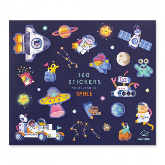 160 Stickers Space