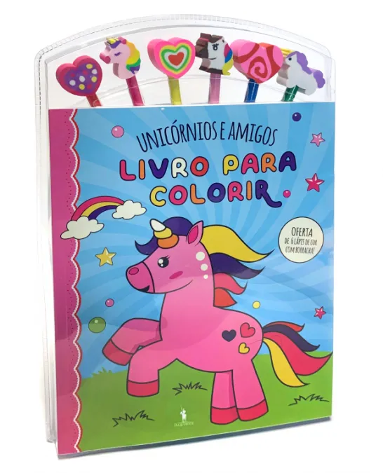 Unicórnios e Amigos - Livro para Colorir