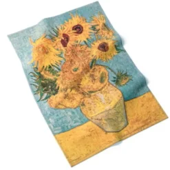 Vincent van Gogh - Knitted Tea Towels - Vase with Twelve Sunflowers - Size EU 40 x 60 cm